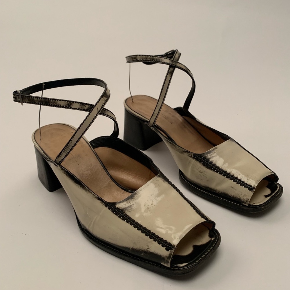 Heels chunky 2inch open toe with ankle strap